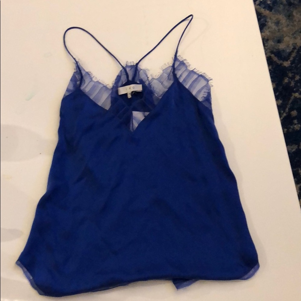 IRO royal blue silk camisole